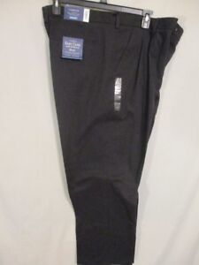 Croft & Barrow Cotton Blnd Black Pleated  Easy Care Dress Pants SR$48 NEW 