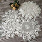 Round Lace Placemat White Napkin Table Cloth  Wedding Banquet Decor