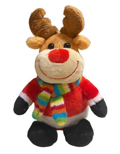 reindeer plush scarf antlers  - Picture 1 of 7