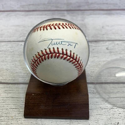 WILLIE MAYS Autographed Signed National League Baseball W/Case - Image 1 of 4