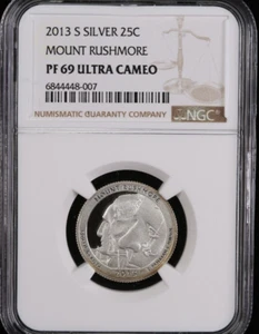 2013-S ATB Silver Quarter. NGC PF69. Affordable Collectible Coin. Store #15820 - Picture 1 of 3
