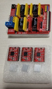 CNC Shield V3 Expansion Board plus 3pcs A4988 Stepper Motor Driver - Picture 1 of 3