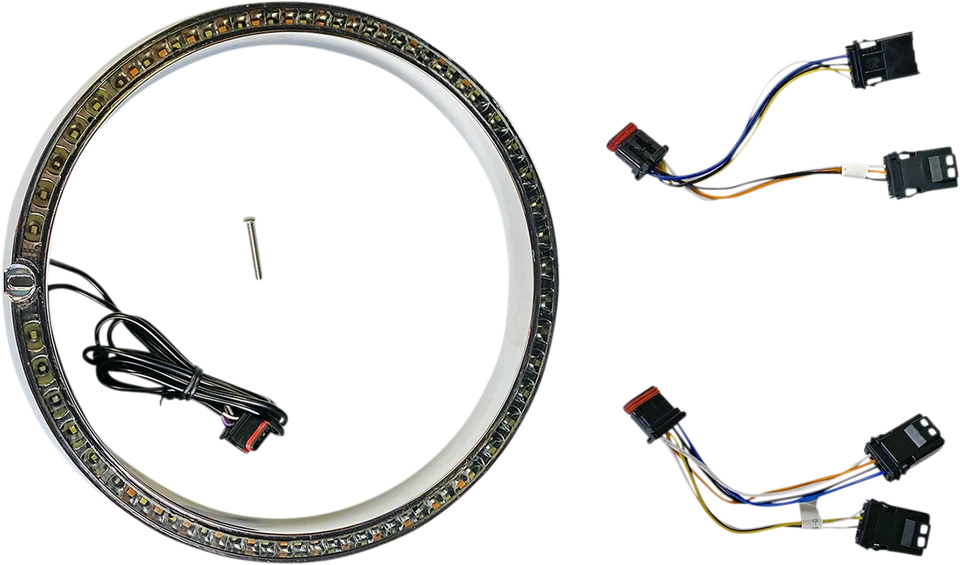 Anillo de ajuste secuencial cromado M81 2014-2021 para Harley Street Glide Special FLHXS Foto 1 de 1