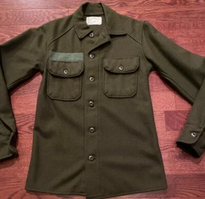 Vintage US Army Cold Weather Field Green Hemd Wolle Nylon Mischung Herren Gr. XS - Bild 1 von 11