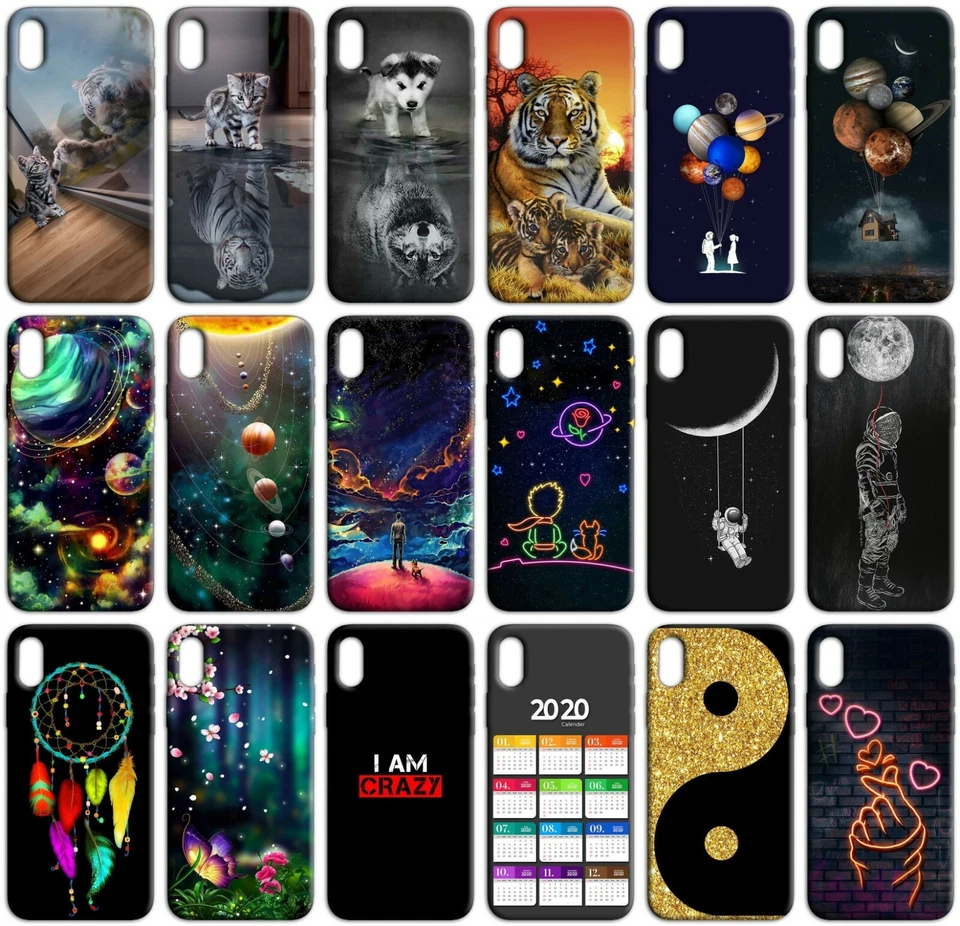 Custodia cover back case in TPU morbida per IPHONE X/XR/XS/XS MAX fantasia N5 - Immagine 1 di 1
