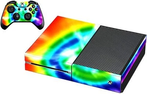 Tie Dye Spiel Skin Cover Aufkleber passend für Xbox One Konsole und Controller V - Bild 1 von 2