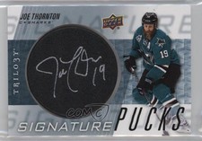 2016-17 Upper Deck Trilogy Signature Pucks Joe Thornton #SP-JT Auto