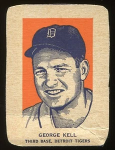1952 Wheaties (F272-3) George Kell (Portrait) Detroit Tigers - Hand Cut - Bild 1 von 2