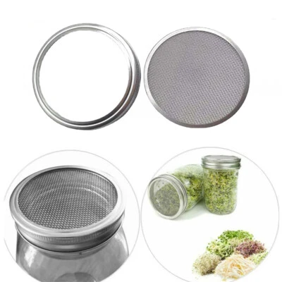 Stainless Steel Sprouting Mesh Screen Strainer Filter for Mason Canning Jar Lid