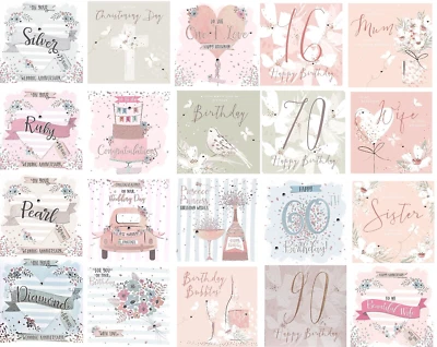 MULTI 120 Wholesale General Mixed Greeting Cards Birthday, Ages, Relations & Occasions