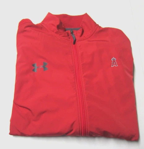 Under Armour Los Angeles Angels Full Zip Red Jacket Mens XL Cover
