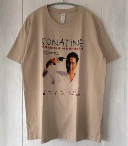SONATINE Takeshi Kitano Movie Tshirts Size L Beige Beat from JAPAN - Picture 1 of 8