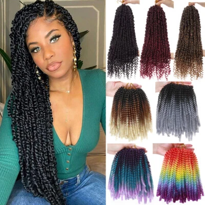Extensiones de cabello trenzas Goddess Spring Twist Crochet Passion Twist Ombre Foto 1 de 4
