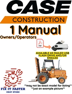 CASE 586C CARRELLO ELEVATORE MANUALE PROPRIETARI OPERATORI PDF USB - Foto 1 di 2