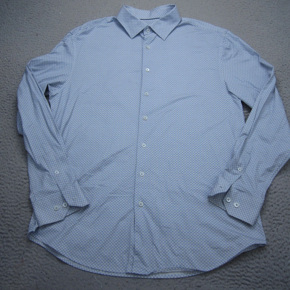Bugatchi Oooh Cotton Tech Shirt Mens XL Button Up Performance Stretch Preppy - Image 1 of 4