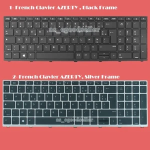 New for HP Probook 450 G5 455 G5 470 G5 , 650 655 G4 G5 Keyboard French Clavier - Afbeelding 1 van 3