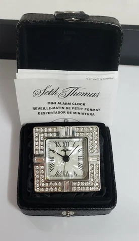 SETH THOMAS luxurious Mini Travel Clock Cover