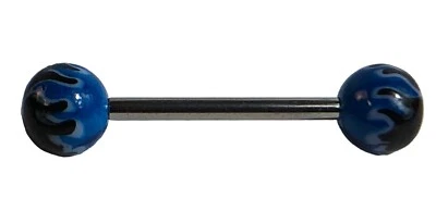 Barra de lengua de llama azul Foto 1 de 2