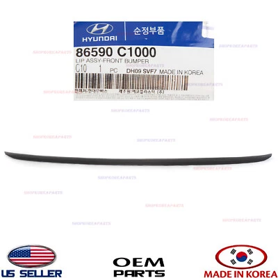 Deflector labial parachoques delantero mentón alerón inferior genuino OEM Sonata SE ECO 2015-17 Foto 1 de 4