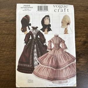 Vogue Craft 7555 Linda Carr Historical Clothes For 11 1/2 Inch Doll Uncut - Picture 1 of 14