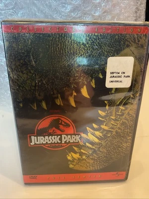 JURASSIC PARK COLLECTOR'S EDITION DVD FACTORY SEALED NEW FULL SCREEN - Image 1 of 4