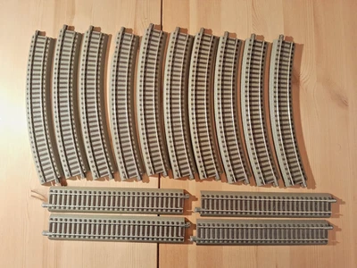 14x Roco H0 Geoline Tracks 61123, 61110, Used - Image 1 of 4