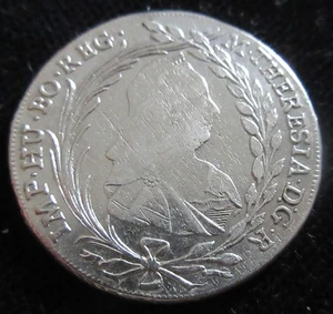 MDS AUSTRIA IMPERIO 20 CRUCEROS 1778 "MARIA TERESA", PLATA #PS - Imagen 1 de 2