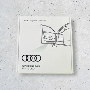 AUDI ENTRY LED PUDDLE LIGHT RINGS 4G0052133G COOL WHITE 5K (2 LED) - Picture 1 of 4