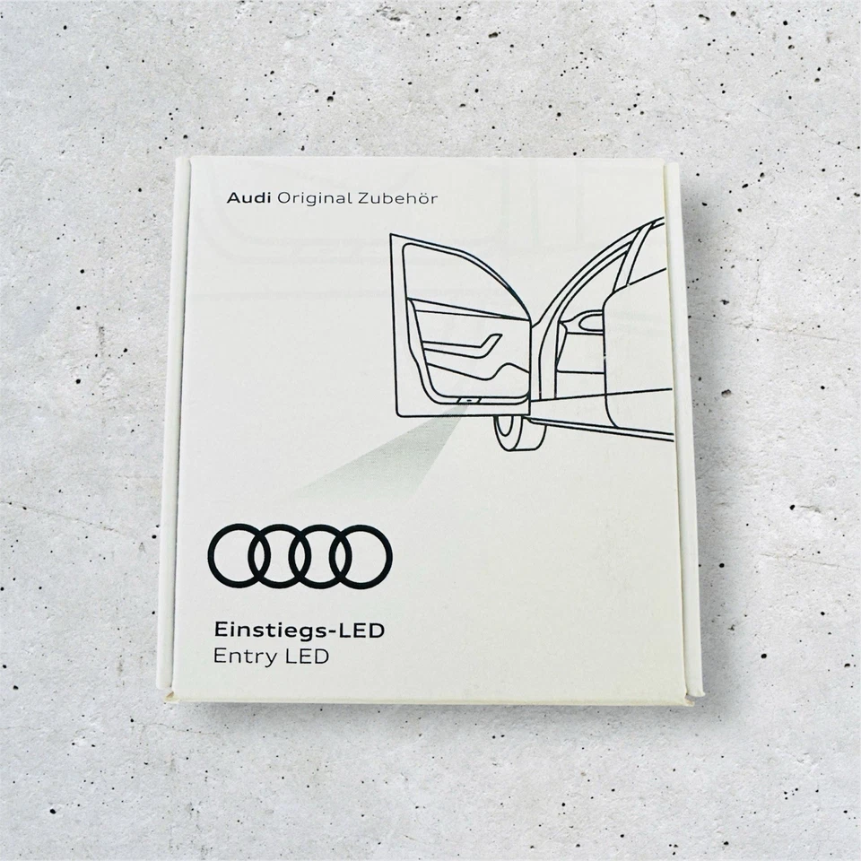 AUDI ENTRY LED PUDDLE LIGHT RINGS 4G0052133G COOL WHITE 5K (2 LED) - Image 1 of 4