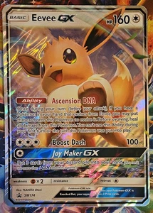Pokémon Eevee GX TCG Sonne Mond SM174 Holo Promo Karte Jumbo - Bild 1 von 2