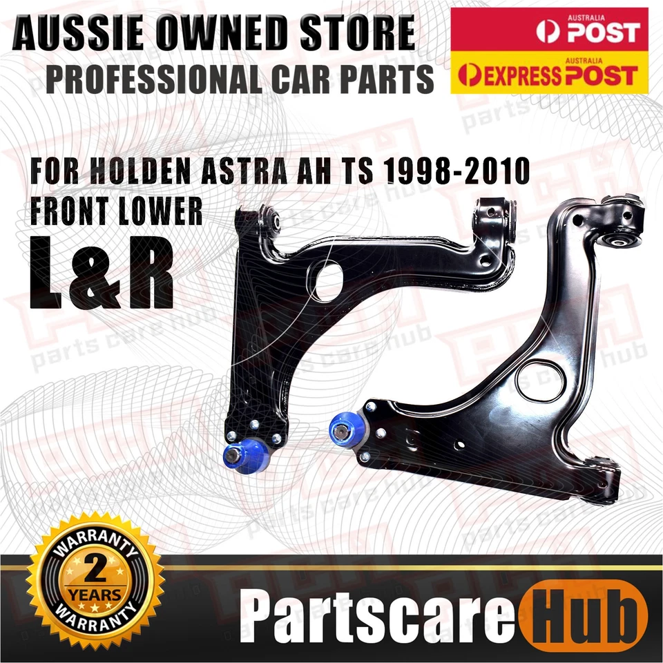 PAIR (LH+RH) NEW FRONT LOWER Control Arms FOR HOLDEN Astra TS AH 1998 - 2010 - image 1 of 2