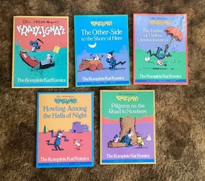Krazy & Ignatz Die komplette Kat Comics Finsternis Bücher - 5 Bände Set - Bild 1 von 18