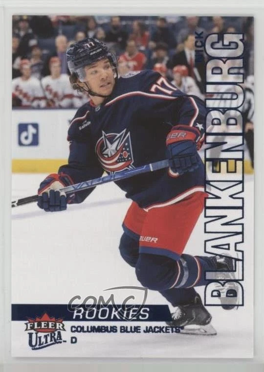 2022-23 Upper Deck Fleer Ultra Rookies Blue Foil /399 Nick Blankenburg Rookie RC - Image 1 of 2