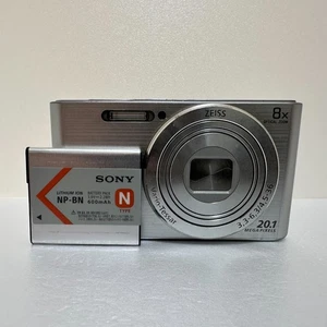 [Excellent] Sony DSC-W830 Cyber-Shot 20.1MP 8x zoom Digital Camera Silver Japan - Picture 1 of 11