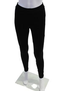 Theory Womens Elastic Waist High Rise Solid Casual Leggings Black Size P - Picture 1 of 6