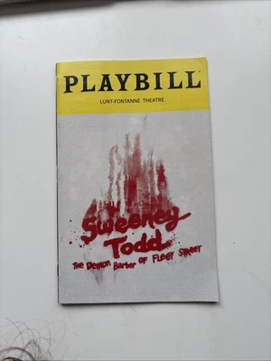 SWEENEY TODD Jan 2024 Broadway Playbill NICHOLAS CHRISTOPHER Jeanna De Waal - Image 1 of 4