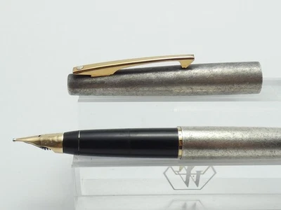 RARE Sheaffer Stylist Hammered Silver Fountain Pen, GT, 14K Nib  *Spares/Repair* - Image 1 of 4