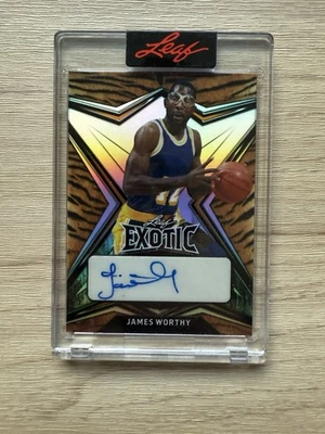 Leaf Exotic James Worthy 2022 autógrafo automático/5 Foto 1 de 2