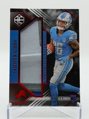 Jahmyr Gibbs (RC/MEM) 2023 Panini Limited #LP-JG "Unlimited Potential" /49 - Image 1 of 3