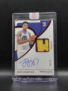 2024 Panini Immaculate Trayce Jackson-Davis Rookie Patch Auto /49 - Sealed - Picture 1 of 2