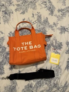 Excellent Genuine *Marc Jacobs Tote*Small Canvas shoulder bag, RRP £235 Orange - Picture 1 of 11