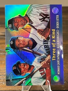 2000 Topps Chrome #TC5 Garciapara/Rodriguez/Jeter Three of a Kind Refractor - Picture 1 of 2