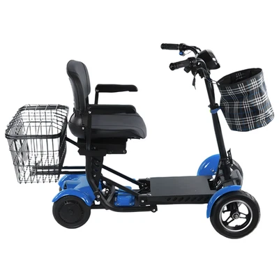 4-Rad Seniorenmobil Mobilitätshilfe vierrädrig FALTBAR Senioren-Scooter 6 KM/H - Bild 1 von 4