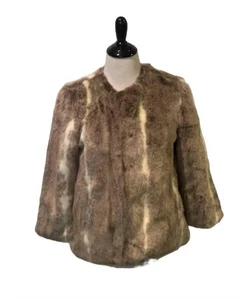 Tart Collections Faux Fur Coat Size XS - Picture 1 of 4