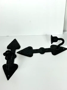 Pair 2- VTG Spanish Revival Brutalist Gothic Wrought Iron Wall Candle Sconces - Picture 1 of 4