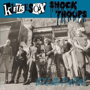 KIEZGESÖX / SHOCK TROOPS - EY! DIE PLATTE! (LP) limited black Skinhead Kult Oi! - Picture 1 of 1