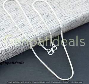 Upto 100pcs Necklace Pendant Chain 925 Silver Plated Polished Chain Necklace Lot - Picture 1 of 8