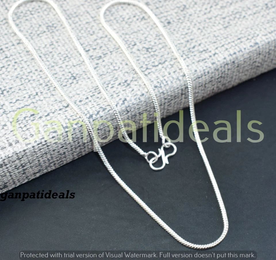 Lote de hasta 100 piezas collar colgante cadena plata 925 pulido cadena collar Foto 1 de 4