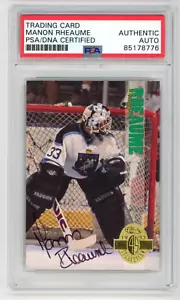 Tarjeta HOCKEY #253 1993 Classic Four Sport firmada por Manon Rheaume - PSA - Imagen 1 de 2