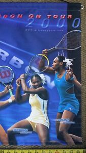 Tennis Art Banner Advertising Wilson Racquet Ball Serena Venus Williams Poster